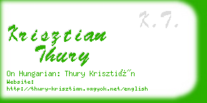 krisztian thury business card